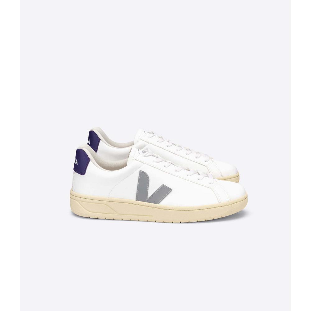 Veja URCA CWL Women\'s Shoes White/Grey/Purple | NZ 568JPQ